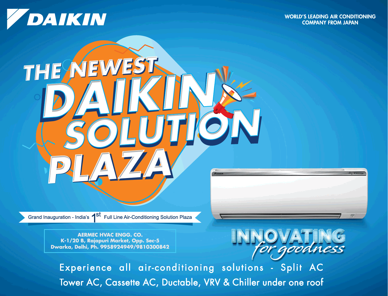 Daikin Air Conditioner The Newest Daikin Solution Plaza Ad Advert Gallery