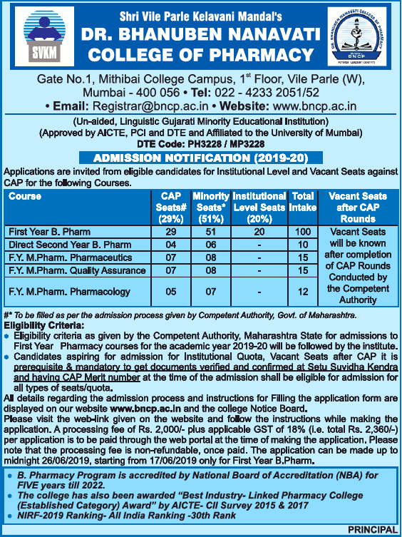 dr-bhanuben-nanavati-college-of-pharmacy-admission-notification-ad-bombay-times-18-06-2019.png