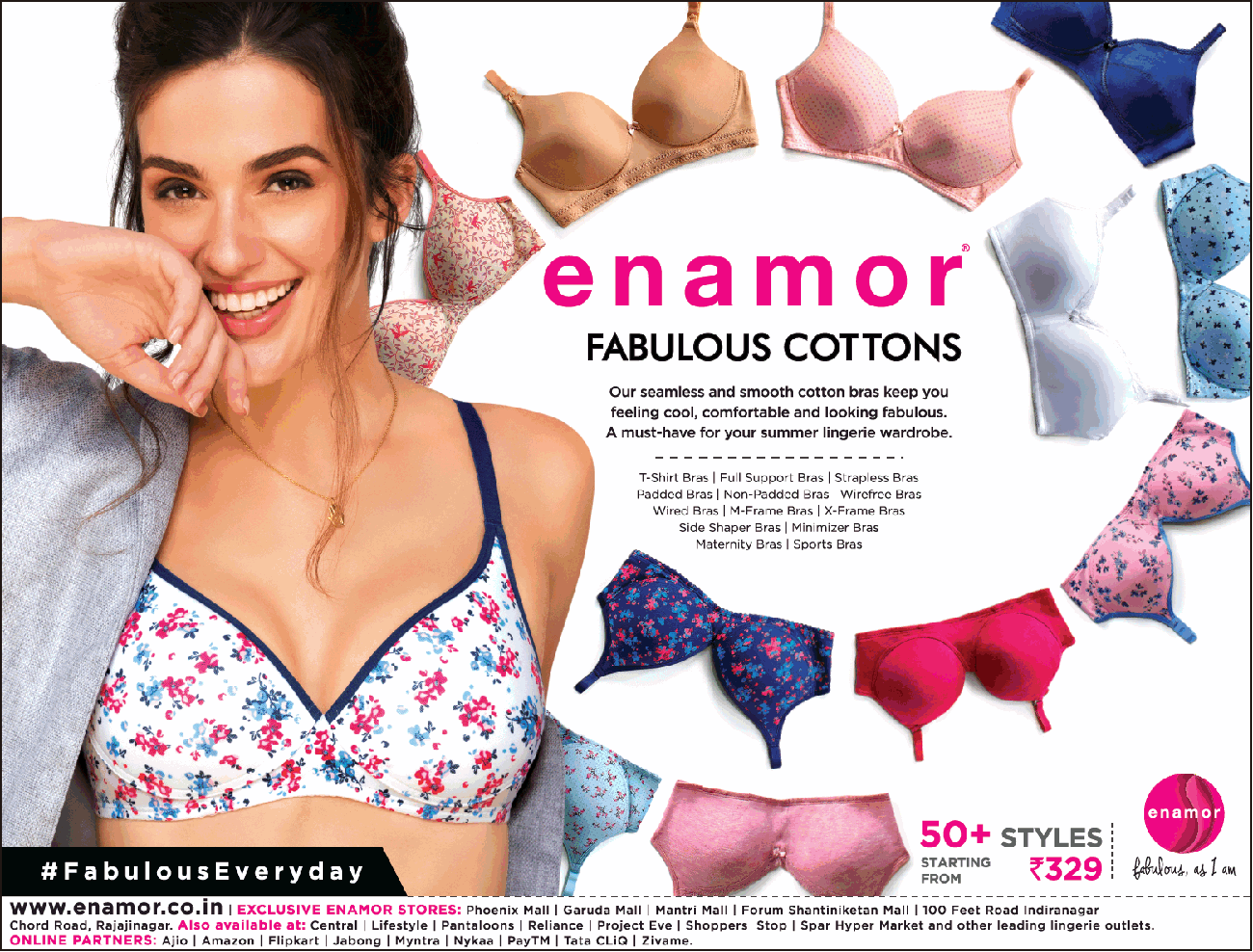 Enamor Fabulous Cottons 50 Plus Styles Rs 329 Ad - Advert Gallery