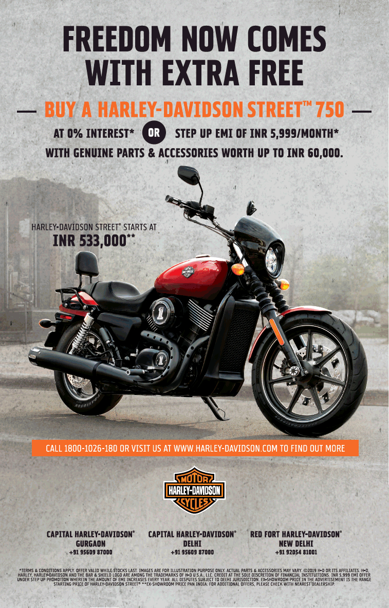 Harley Davidson Motor Cycles Freedom Now Comes With Extra Free Ad 