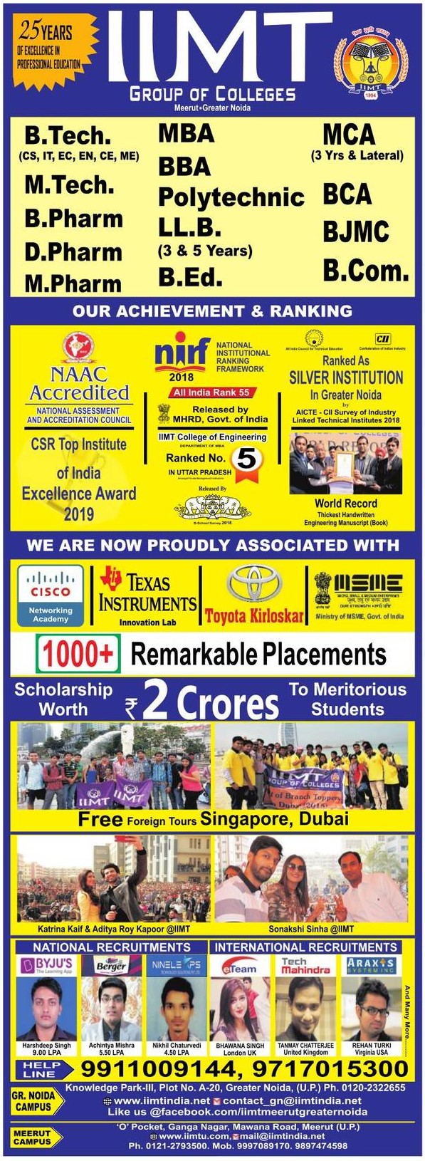 iimt-group-of-colleges-our-achievements-and-ranking-ad-amar-ujala-delhi-02-06-2019.jpg
