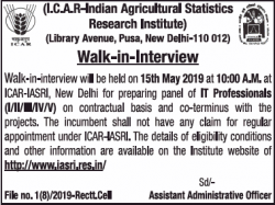 indian-agricultural-statistics-research-institute-walk-in-interview-ad-times-of-india-delhi-07-05-2019.png