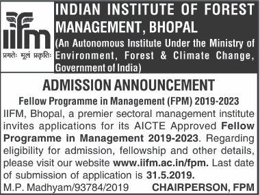 indian-institute-of-forest-management-admission-announcement-ad-times-of-india-delhi-10-05-2019.png