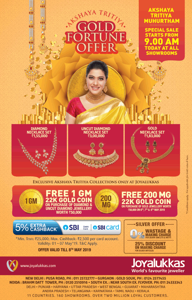 joy-alukkas-gold-fortune-offer-akshaya-tritiya-ad-delhi-times-07-05-2019.png