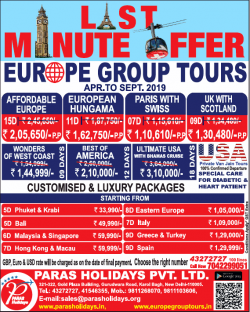 paras-holidyas-pvt-ltd-last-minute-offer-europe-group-tours-ad-delhi-times-21-05-2019.png