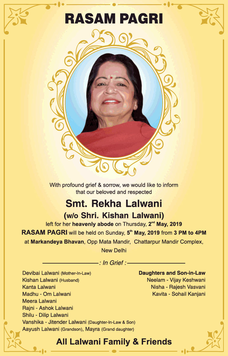 rekha-lalwani-rasam-pagri-ad-times-of-india-delhi-05-05-2019.png