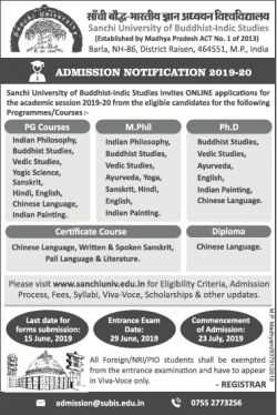 sanchi-university-of-buddhist-indic-studies-admission-notification-ad-delhi-times-21-05-2019.png