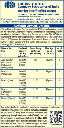 the-institute-of-company-secretaries-of-india-career-oppurtunities-ad-times-ascent-delhi-15-05-2019.png