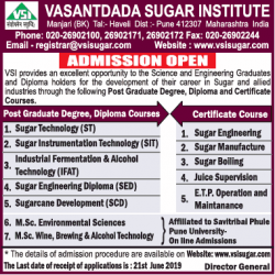 vasantdada-sugar-institute-admissions-open-ad-times-of-india-mumbai-21-05-2019.png