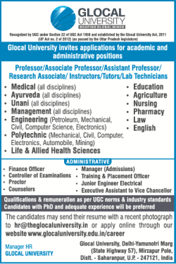 glocal-university-require-professor-research-associate-ad-times-ascent-delhi-03-07-2019.png