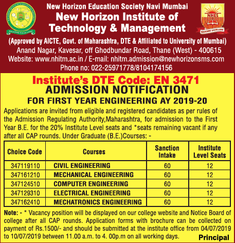 new-horizon-institute-of-technology-and-management-admission-notification-ad-times-of-india-mumbai-04-07-2019.png