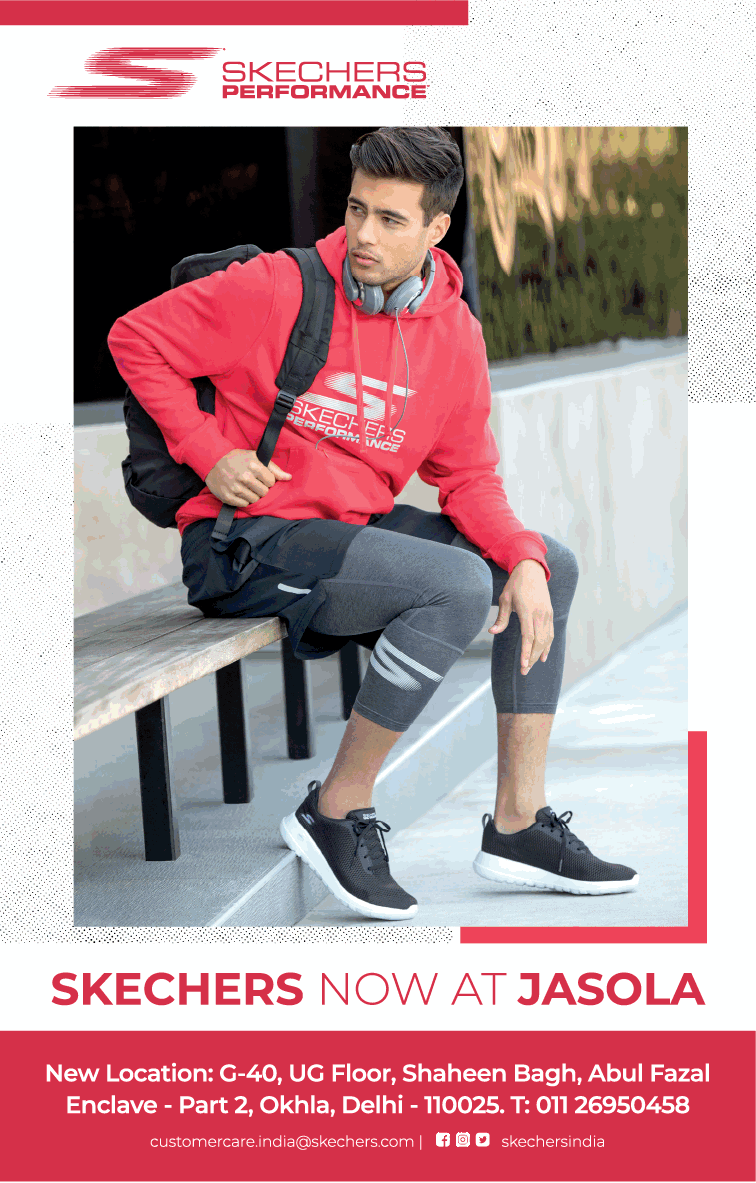 Skechers Shoes Now At Jasola Ad Delhi Times - Advert Gallery