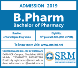 srm-institute-admission-2019-b-pharm-ad-times-of-india-delhi-27-07-2019.png