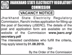 jharkhand-state-electricity-regulatory-commission-vacancy-notice-ad-times-of-india-delhi-01-08-2019.png