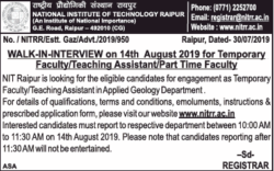 national-institute-of-technology-raipur-walk-in-interview-ad-times-of-india-delhi-02-08-2019.png