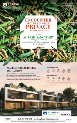adarsh-sanctuary-off-sarjapura-main-road-limited-edition-3-&-4-bedroom-duplex-villas-ad-toi-bangalore-16-10-2020