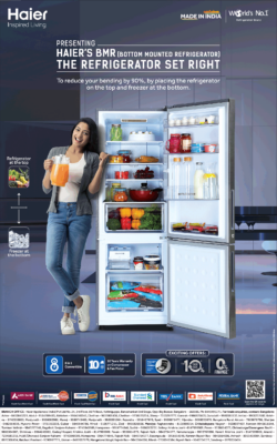 haier-presenting-bottom-mounted-refrigerator-the-refrigerator-set-right-ad-toi-bangalore-18-10-2020