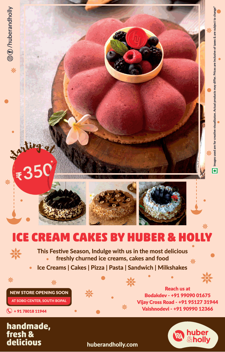 Huber & Holly Ice Cream Cakes Starting At Rs 350 Ad ...