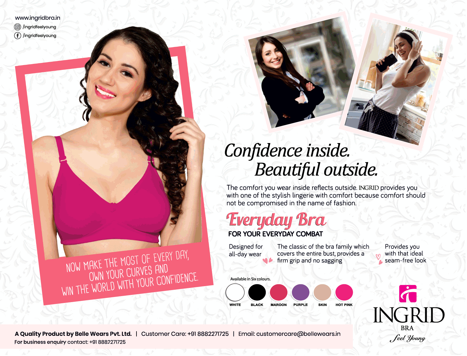 Ingrid Bra Feel Young Confidence Inside Beautiful Outside Ad