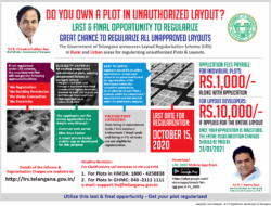 the-government-of-telangana-announces-layout-regularization-scheme-lrs-in-rural-and-urban-areas-ad-toi-hyderabad-10-10-2020