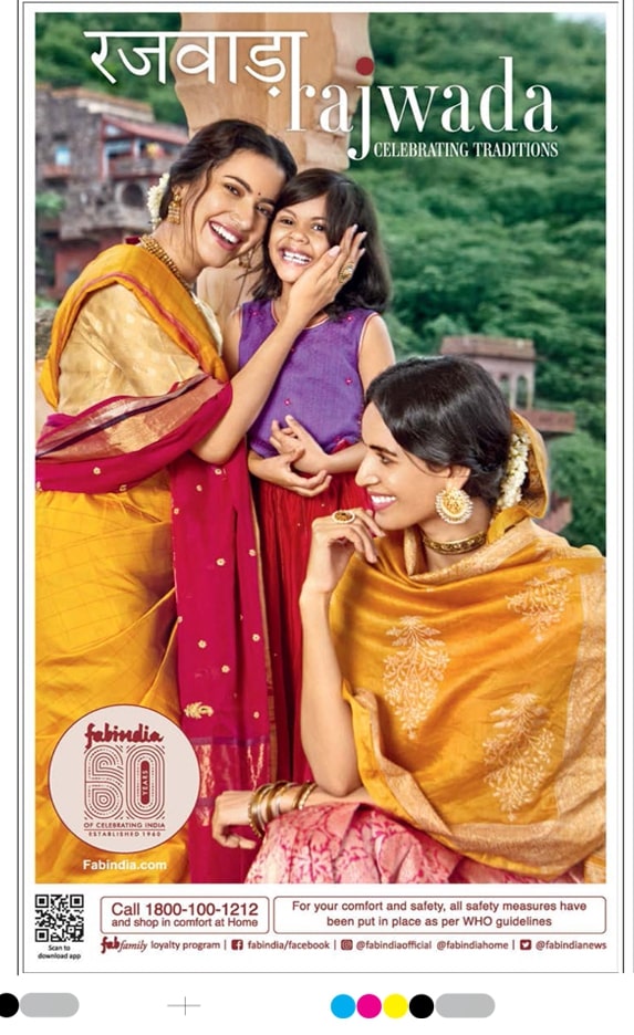 fabindia-rajwada-ladies-in-silk-ad-deccan-chronicle-6-11-2020