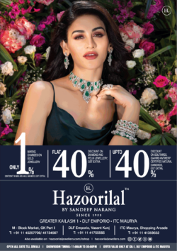 hazoorilal-by-sandeep-narang-flat-40%-discount-on-diamond-polki-jewellery-ad-toi-delhi-11-11-2020