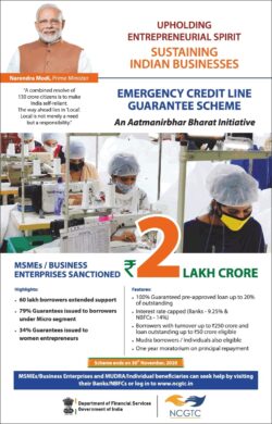 ncgtc-emergency-credit-line-guarantee-scheme-msme-business-enterprises-sanctioned-rs-2-lakh-crore-ad-toi-mumbai-4-11-2020