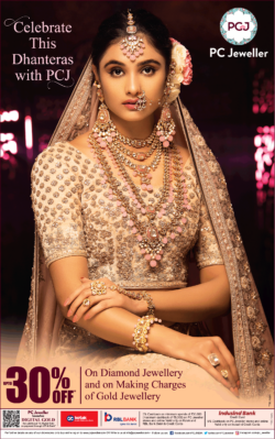 pc-jeweller-celebrate-this-dhanteras-with-PCJ-upto-30%-off-on-diamond-jewellery-and-on-making-charges-of-gold-jewellery-ad-toi-delhi-12-11-2020