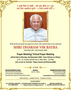 shri-dharam-vir-batra-prayer-meeting-ad-toi-delhi-1-11-2020