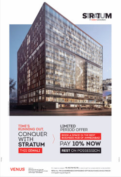 stratum-venus-book-space-in-the-best-business-hub-of-ahmedabad-pay-10%-now-rest-on-possession-ad-toi-ahmedabad-5-11-2020