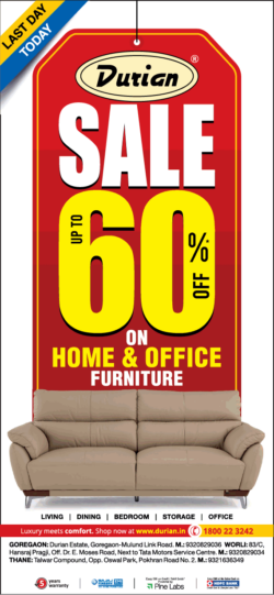durain-sale-up-tp-60%-off-on-home-and-office-furniture-ad-bombay-times-26-01-2021