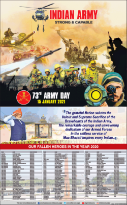 indian-army-strong-and-capable-73rd-army-day-15-january-2021-ad-times-of-india-delhi-15-01-2021