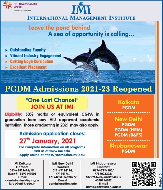 international-management-institute-pgdm-admissions-2021-23-reopened-ad-times-of-india-mumbai-08-01-2021