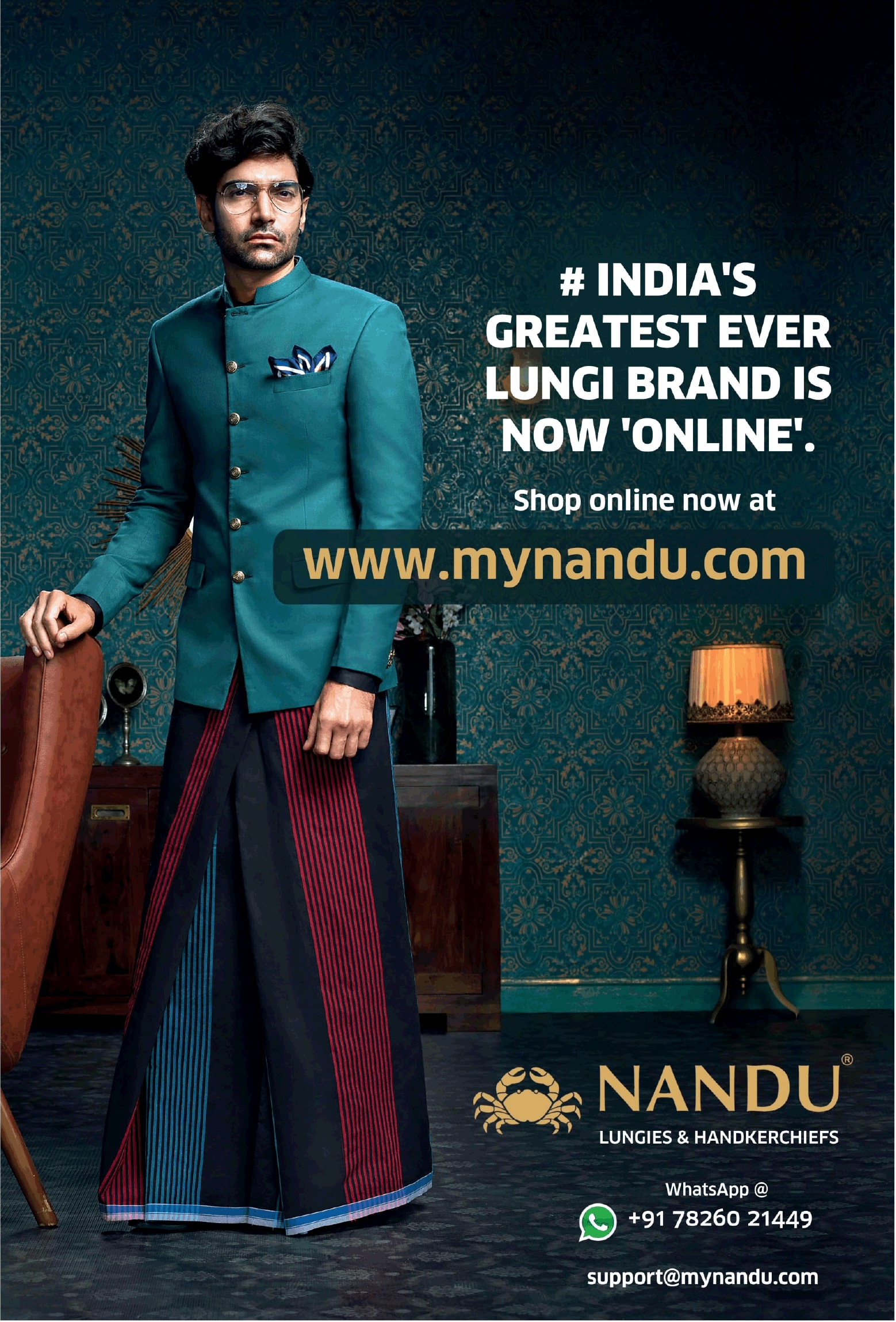 nandu-lungies-and-handkerchefs-indias-greatest-ever-lungi-brand-is-now-online-ad-times-of-india-chennai-01-01-2021