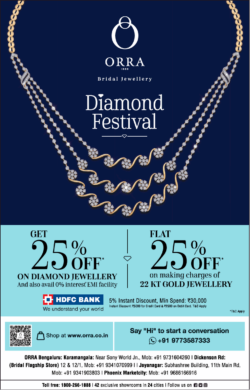 orra-bridal-jewellery-diamond-festival-get-25%-off-ad-bangalore-times-23-01-2021