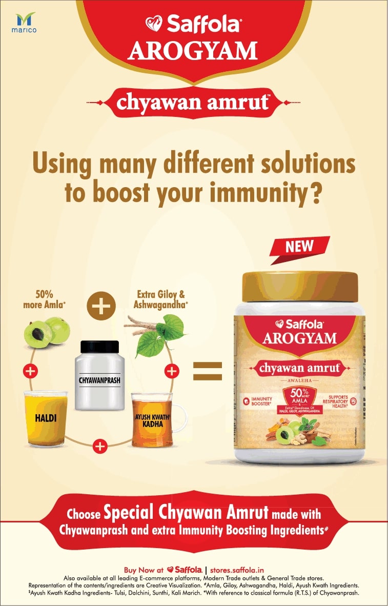 saffola-arogyam-chyawan-amrut-using-many-different-solutions-to-boost-your-immunity-ad-times-of-india-delhi-07-01-2021