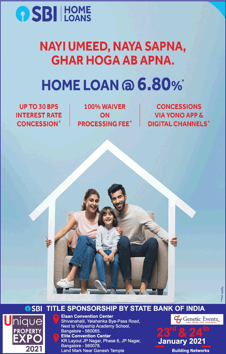 Sbi Home Loans Home Loan At 6 80 Percent Ad Advert Gallery