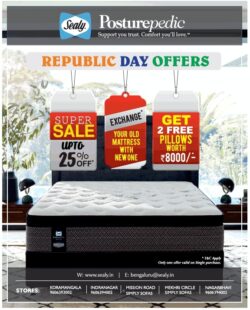 sealy-posturepedic-republic-day-offers-ad-times-of-india-bangalore-24-01-2021