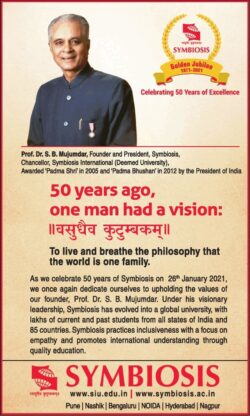 symbiosis-prof-dr-s-b-mujumdar-founder-and-president-50-years-ago-one-man-had-a-vision-ad-times-of-india-mumbai-26-01-2021