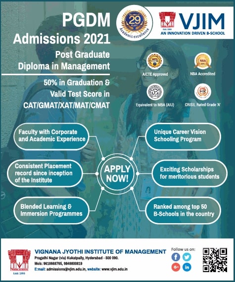 vignana-jyothi-institute-of-management-pgdm-admissions-2021-ad-times-of-india-mumbai-08-01-2021