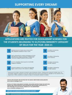 delhi-sarkar-applications-are-invited-for-scholarship-ad-times-of-india-delhi-25-02-2021