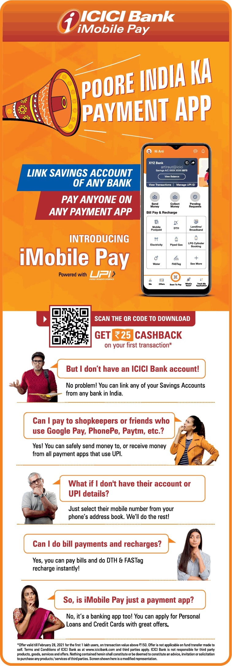 icici-bank-imobile-pay-link-savings-account-of-any-bank-ad-times-of-india-mumbai-17-02-2021