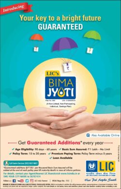 life-insurance-corporation-of-india-bima-jyoti-ad-times-of-india-mumbai-23-02-2021