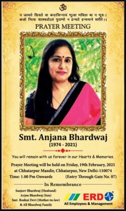 prayer-meeting-smt-anjana-bhardwaj-ad-times-of-india-mumbai-18-02-2021
