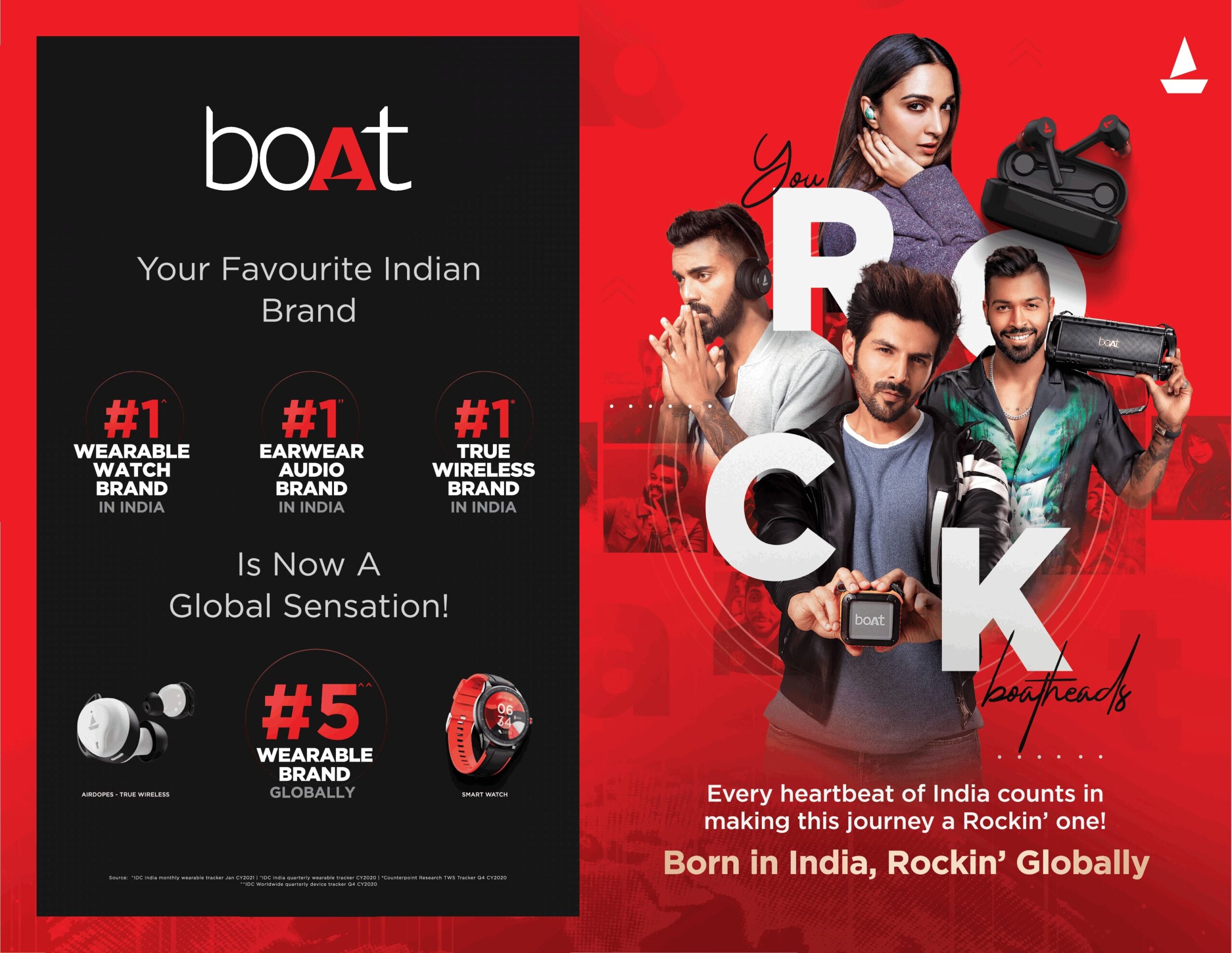 Boat Your Favourite Indian Brand By Karthik Aryan Kiara Advani Hardik Pandye K L Rahul Ad Times Of India Mumbai 31 03 2021 Scaled 