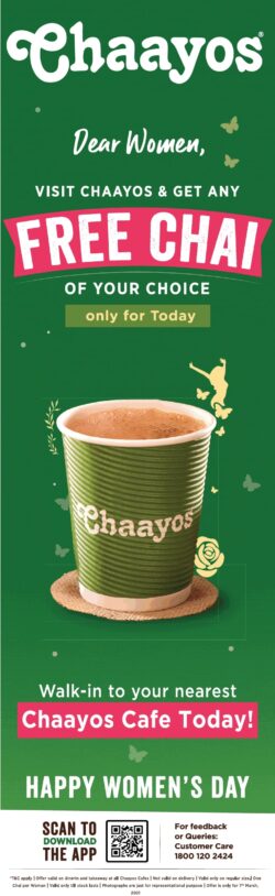chaayos-free-chai-happy-womens-day-ad-delhi-times-07-03-2021