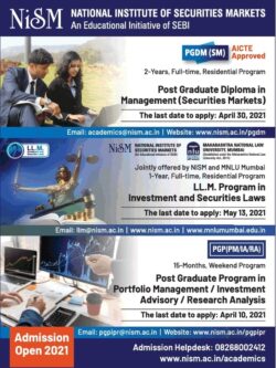 national-institute-of-securities-markets-pgdm-admission-open-ad-times-of-india-mumbai-21-03-2021