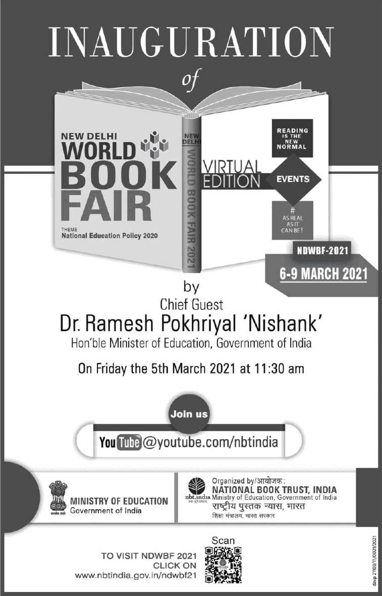 new-delhi-world-book-fair-inauguration-by-education-minister-dr-ramesh-pokhriyal-nishank-ad-times-of-india-delhi-05-03-2021