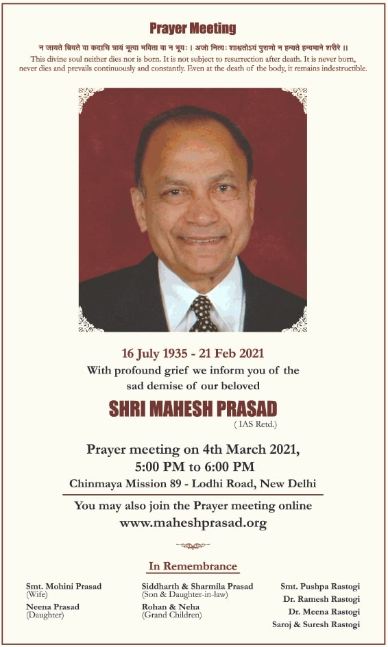 Prayer-Meeting-Shri-Mahesh-Prasad-Ad-Times-Of-India-Delhi-04-03-2021