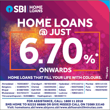 state-bank-of-india-home-loans-at-just-6-70%-onwards-ad-times-of-india-delhi-23-03-2021